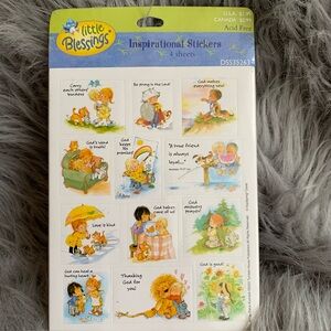 vintage Christians "little blessings" stickers